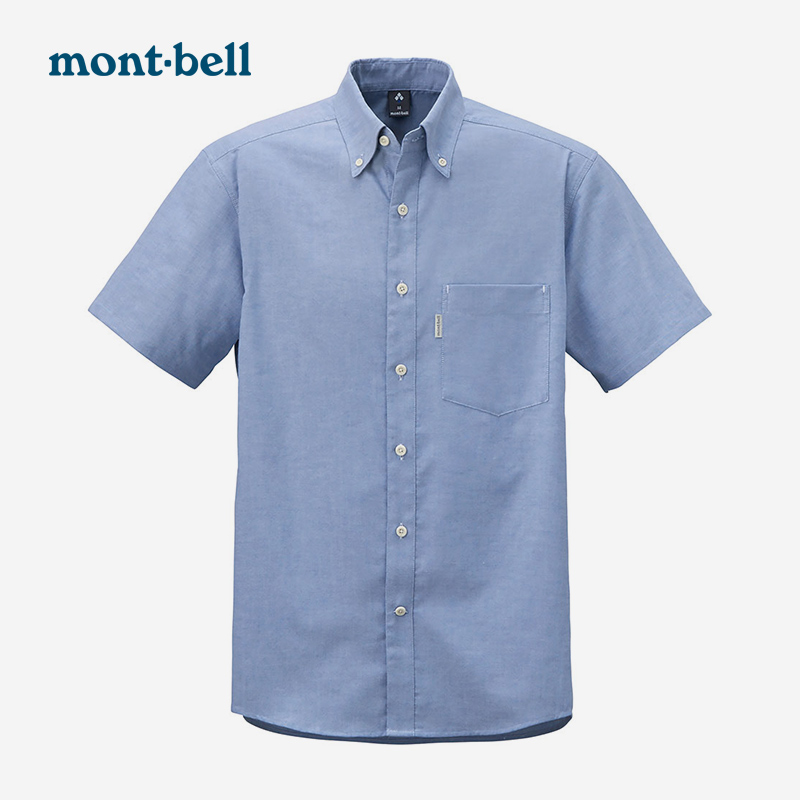 montbell2019 new casual short-sleeved quick-drying anti-wrinkle simple knot type wear-resistant quick-drying lapel T-shirt shirt