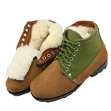 Зимние туфли, утепленные нескользящие удерживающие тепло сапоги, для среднего возраста