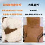 Демисезонные нескользящие сапоги, утепленные туфли, из натуральной кожи