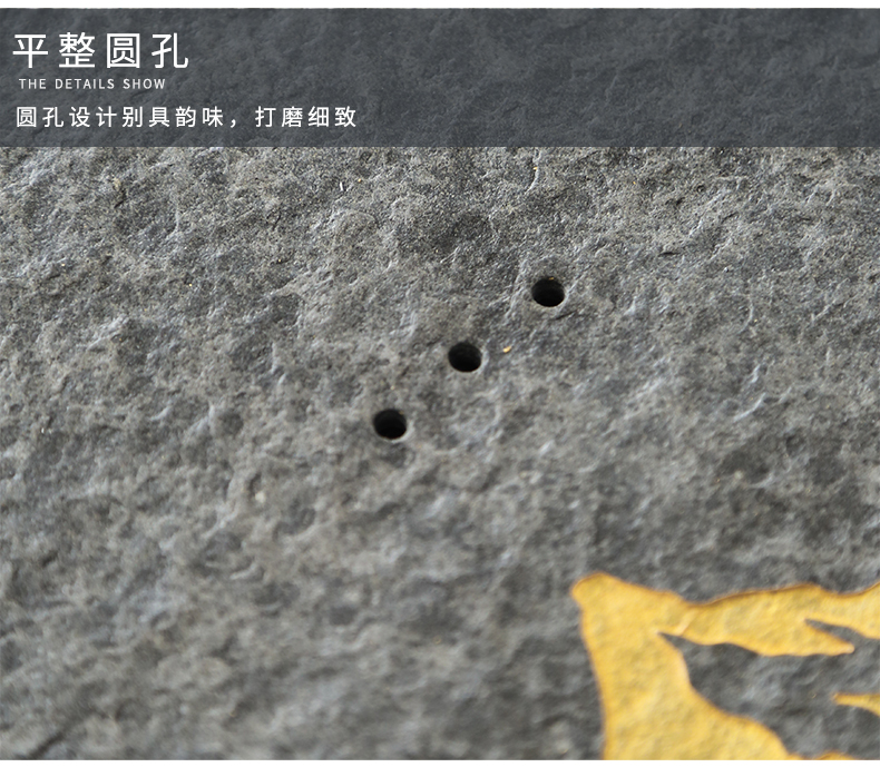 Natural stones sharply by mud stone tea tray was kung fu tea set dry tea sets the whole piece of Japanese household drainage saucer dish