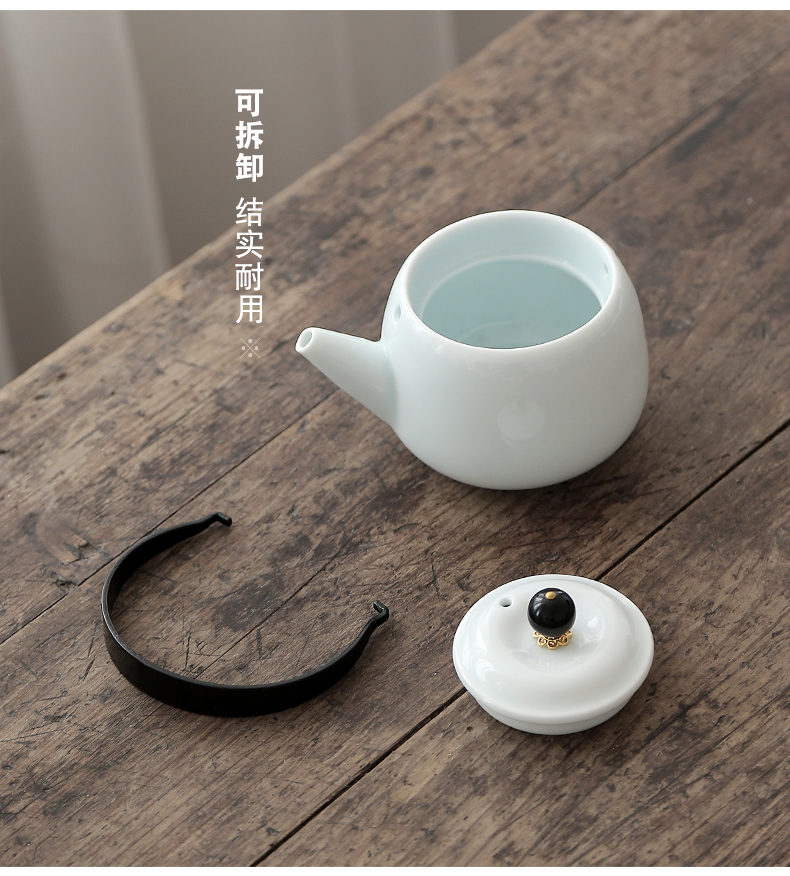 Japanese kung fu tea set household ceramics girder by mud dry tea cups consolidation set of tea set the teapot