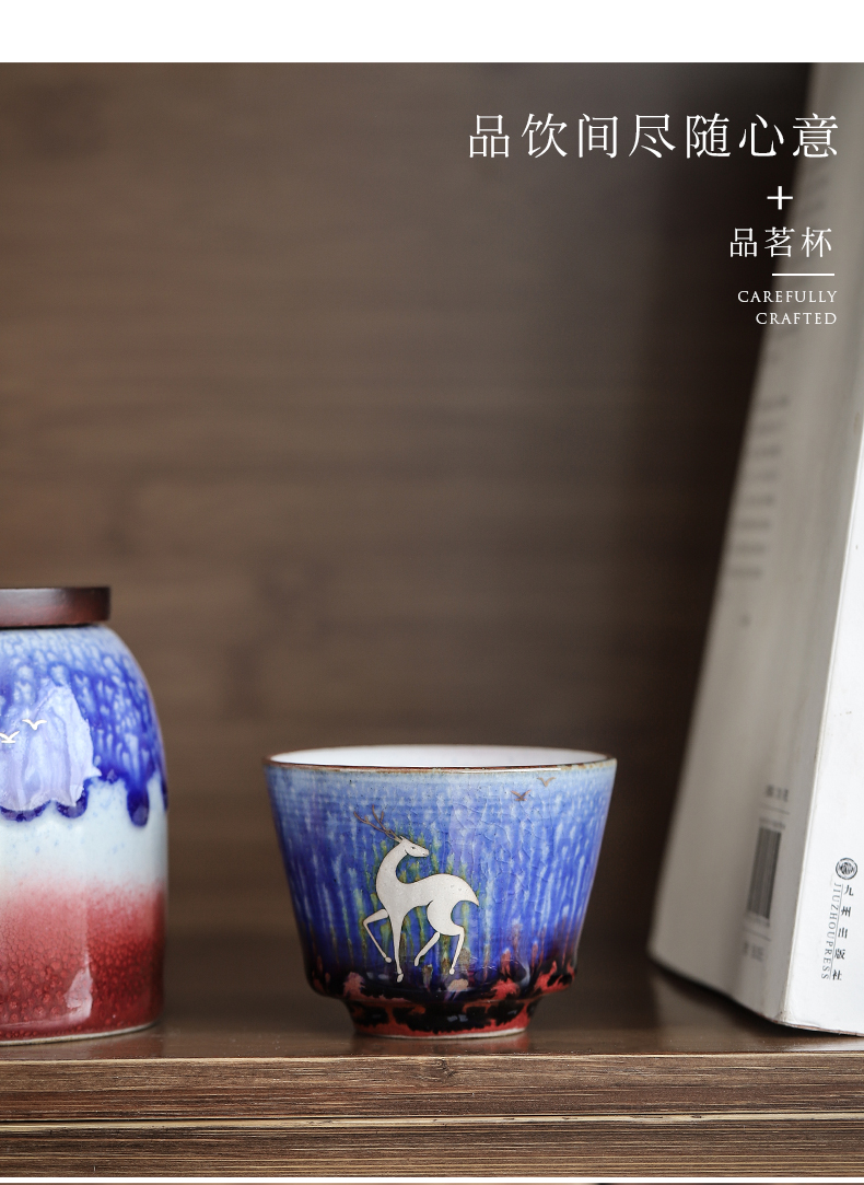 By Japanese teacup mud up ceramic masters cup large bowl kung fu tea set single cup tea sample tea cup