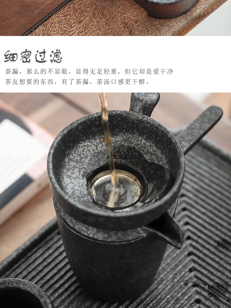 "Tea set ceramic mud dry Tea tray was home coarse pottery kung fu Tea set gift teapot of a complete set of Tea cups