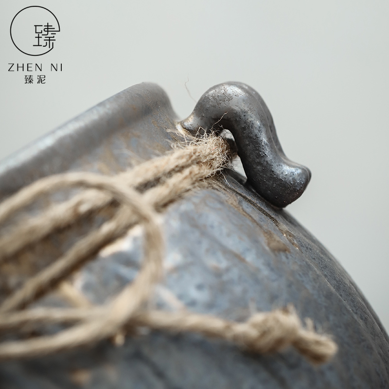 "Gold tea wash mud home built in hot water cylinder barrels of restoring ancient ways Japanese coarse pottery cups to wash water jar kung fu tea accessories