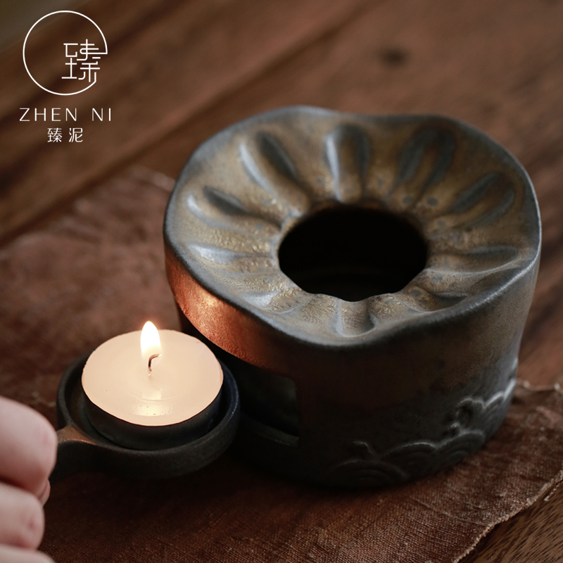 Restoring ancient ways by Japanese gold mud tea stove temperature manual temperature ceramic tea ware teapot based alcohol furnace heating base