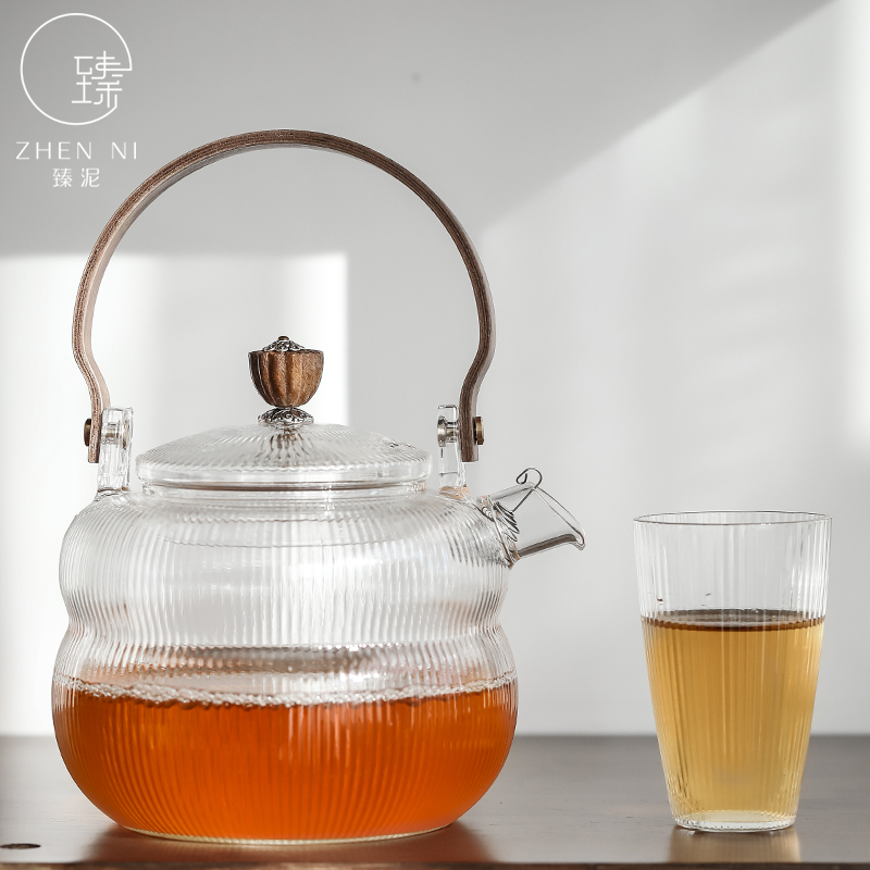 By mud glass teapot kung fu tea teapot household heat resistant high temperature electric TaoLu special - purpose boiled tea kettle