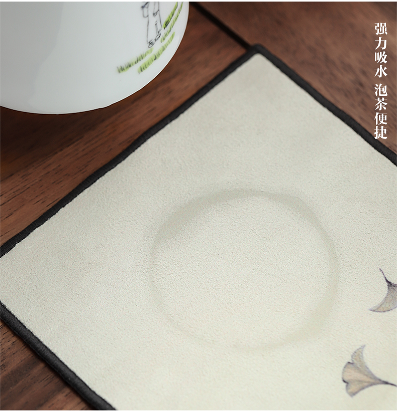 By mud hand - made tea towels more Chinese style suede bibulous tea table cloth long tea table cloth kung fu tea accessories