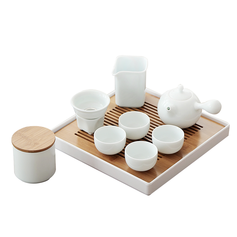 Japanese kung fu tea set household ceramics girder by mud dry tea cups consolidation set of tea set the teapot