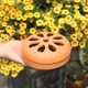 Red pottery mosquito coil box creative pattern repellent artifact courtyard lawn home covered fireproof mosquito coil tray gardening groceries decoration