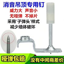 Ceiling integrated nail gun nail silencer shooting nail square round fire nail tube card nail wooden square keel nail special nail
