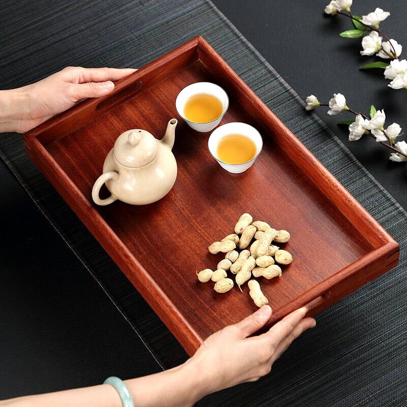 Rosewood tray simple home tea tray kung fu tea set living room dry brew tea tray storage teapot tea cup tray