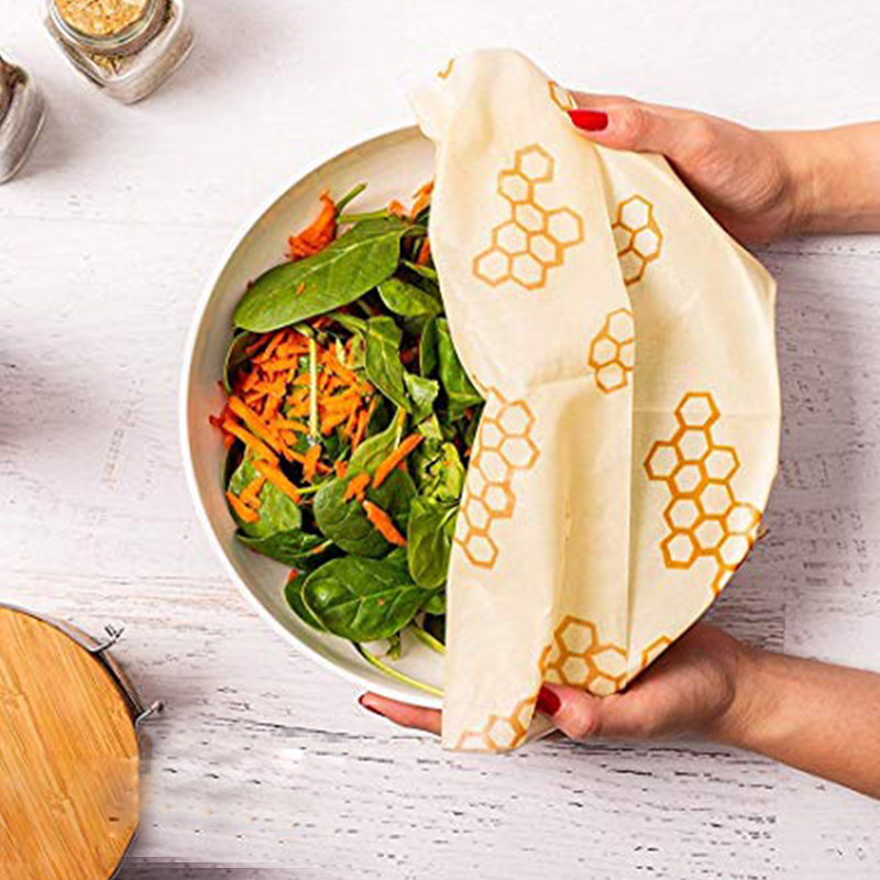 Bees Wrap beeswax fresh cloth reuses environmentally friendly organic cotton food preservation and food grade packaging