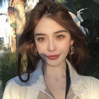 New retro European and American beauty exaggerated Internet celebrity chain earrings round 925 silver earrings trendy hip-hop personality cool earrings