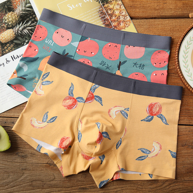 Men's underwear Young Han Edition Personality Printing Flat Gift Modall Cotton Breakthrough Sports Summer Trend Four Corners