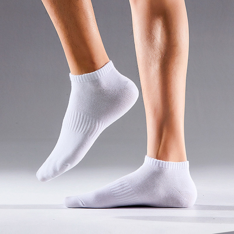 Men's socks light mouth antibacterial anti-smell sweating sports pure short cylinder breathable Xinjiang cotton conventional thin spring and summer