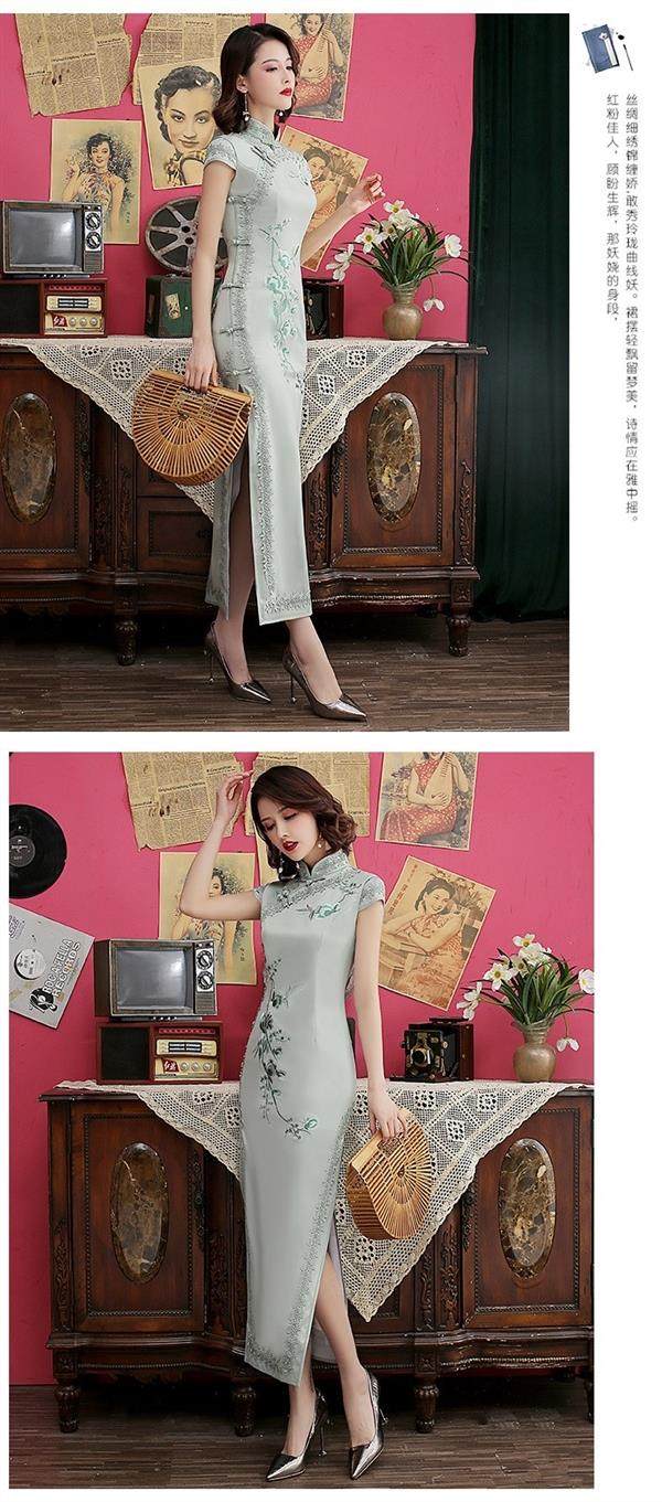 Платье Ципао 旗袍 chinese women elegant traditional cheongsam qipao dress Thousand Golden Princess
