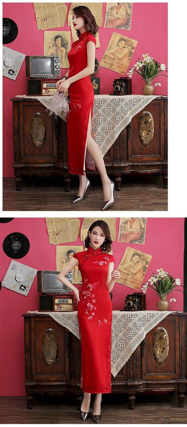 Платье Ципао 旗袍 chinese women elegant traditional cheongsam qipao dress Thousand Golden Princess