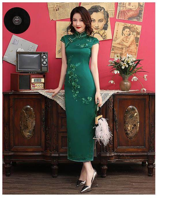 Платье Ципао 旗袍 chinese women elegant traditional cheongsam qipao dress Thousand Golden Princess