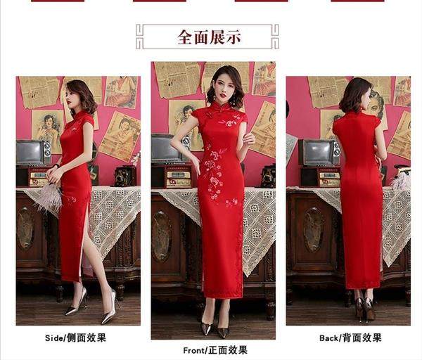 Платье Ципао 旗袍 chinese women elegant traditional cheongsam qipao dress Thousand Golden Princess