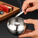 Креативная пепельница из нержавеющей стали для отеля, делается под заказ, с печатью вашего логотипа