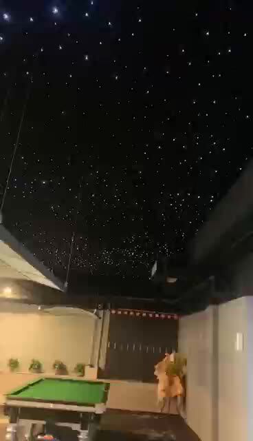 キラキラ光る光ファイバーRGB LED天井ライトバー、KTVルーム、自宅、車