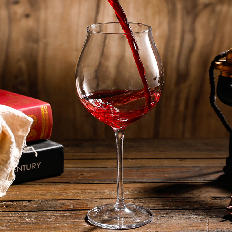 German Imported Red Wine Glass Suit Home Big Belly Burgundy Water Crystal Cup Couple Pair High Footed Cup Personality Creativity