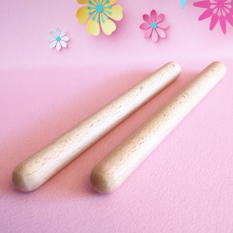 Olff percussion instrument Children's music teaching aids suit kindergarten loud Rhythm Stick Wooden Early-Taught Play Baton-Taobao