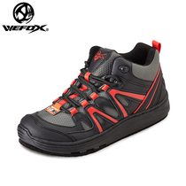 Taiwan WEFOX new mens outdoor non-slip felt bottom fishing shoes wear-resistant waterproof sea fishing rock fishing shoes