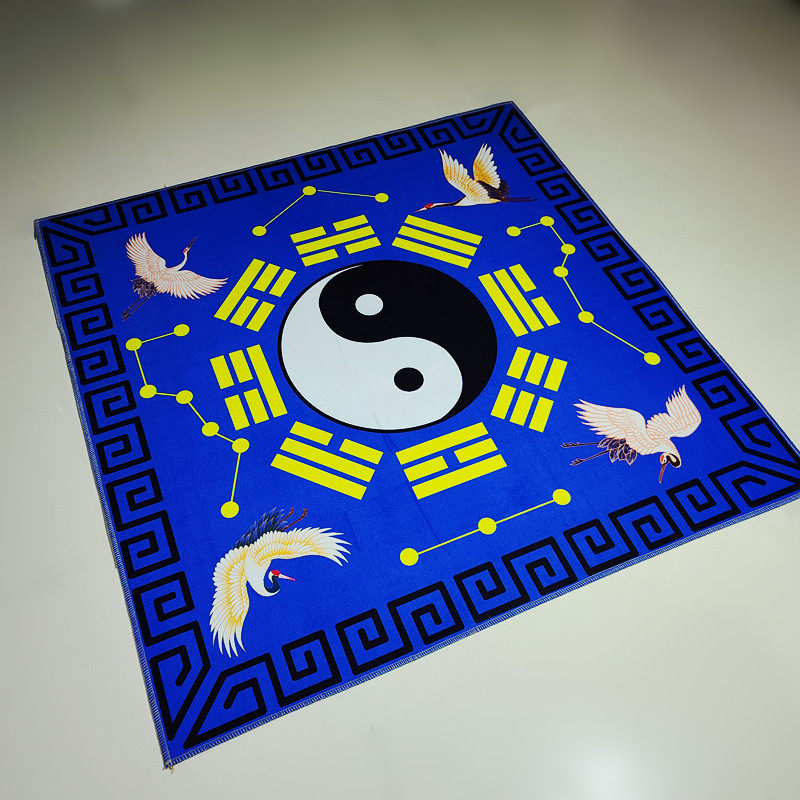 ковер 罡毯仙鹤款太极八卦毯毛毯罡单加厚打坐地垫门垫客厅卧室佛堂地毯