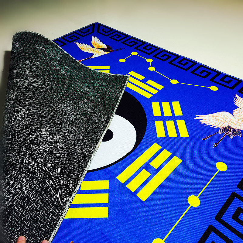 ковер 罡毯仙鹤款太极八卦毯毛毯罡单加厚打坐地垫门垫客厅卧室佛堂地毯