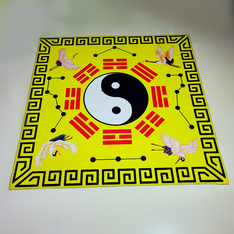 ковер 罡毯仙鹤款太极八卦毯毛毯罡单加厚打坐地垫门垫客厅卧室佛堂地毯