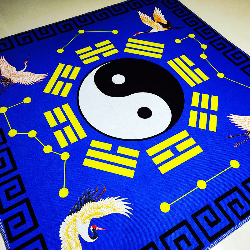 ковер 罡毯仙鹤款太极八卦毯毛毯罡单加厚打坐地垫门垫客厅卧室佛堂地毯