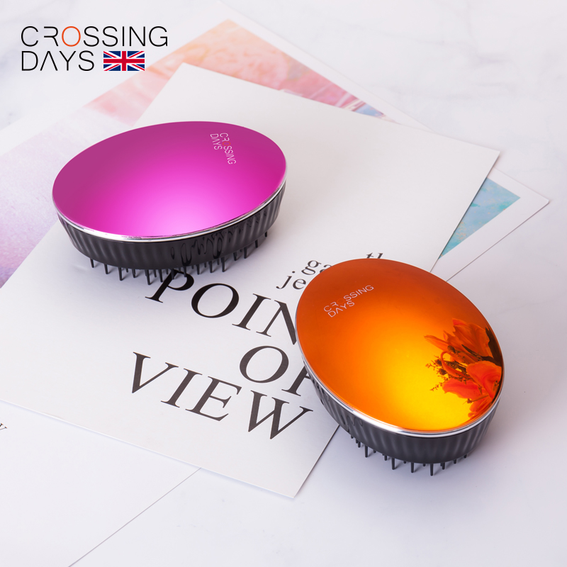 英国CROSSINGDAYS按摩顺发tt梳王妃梳子女网红款细齿密梳便携随身