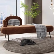 Nordic light luxury chaise longue chair armrest chaise longue couch hotel B&B sofa chair bedroom bed end stool balcony beauty couch