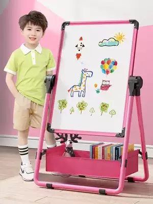 Children's painting board bracket type erasable small blackboard household magnetic dust-free writing graffiti whiteboard baby teaching