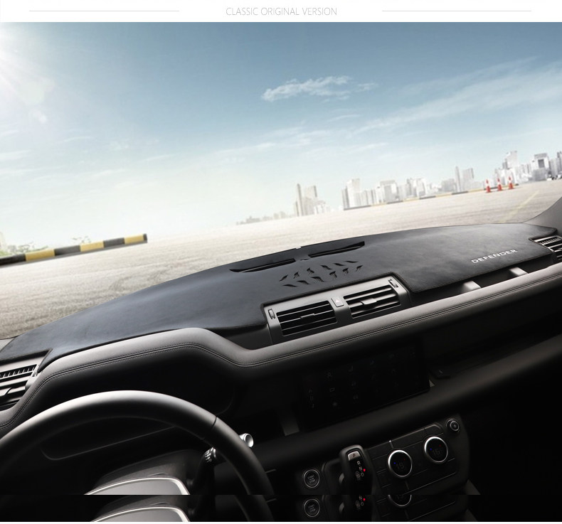 Suitable for 20-27 Models of Land Rover Defender, Dashboard Light-Proof Mat, Center Console Sun Protection and Heat Insulation Mat, Sunshade Defender Modification