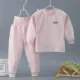 Đồ lót trẻ em eo cao chăm sóc bụng bé gái bé gái quần legging trẻ em mùa thu quần áo bé màu cotton phù hợp - Quần áo lót bộ nỉ nhung bé trai đẹp