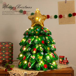 Luminous christmas tree inflatable ornaments creative decorations
