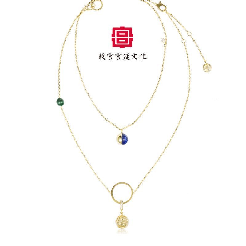 On the new birthday gift Palace Museum palace necklace Christmas to send girlfriend purple star jewelry wedding commemorative
