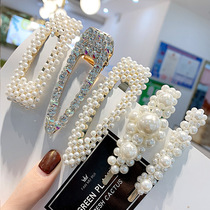 Net Red Pearl hairclip clip headwear word clip girl heart bbclip side clip Korean bangs Net red hair card hair accessories