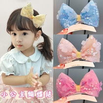 hairclip female child butterfly knot headwear sweet and nice male main wind top clip the little girl cute without hurting the duckbill clip