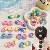 Childrens thumb haired high elasticity soft and unhurt hair leather gluten little girl cute zahy hair head rope haircut headwear