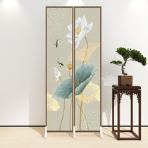 New Chinese-style screen partition wall living room folding mobile bedroom shelter home modern minimalist small apartment office