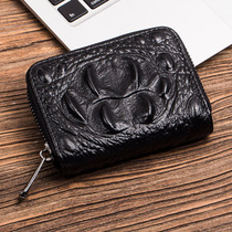 Leather card bag male crocodile pattern large capacity multi card position certificate bag female credit card cover cowhide drivers license leather case small