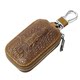 Mulin genuine leather car key bag, universal crocodile pattern zipper keychain for men and women, first-layer cowhide key bag
