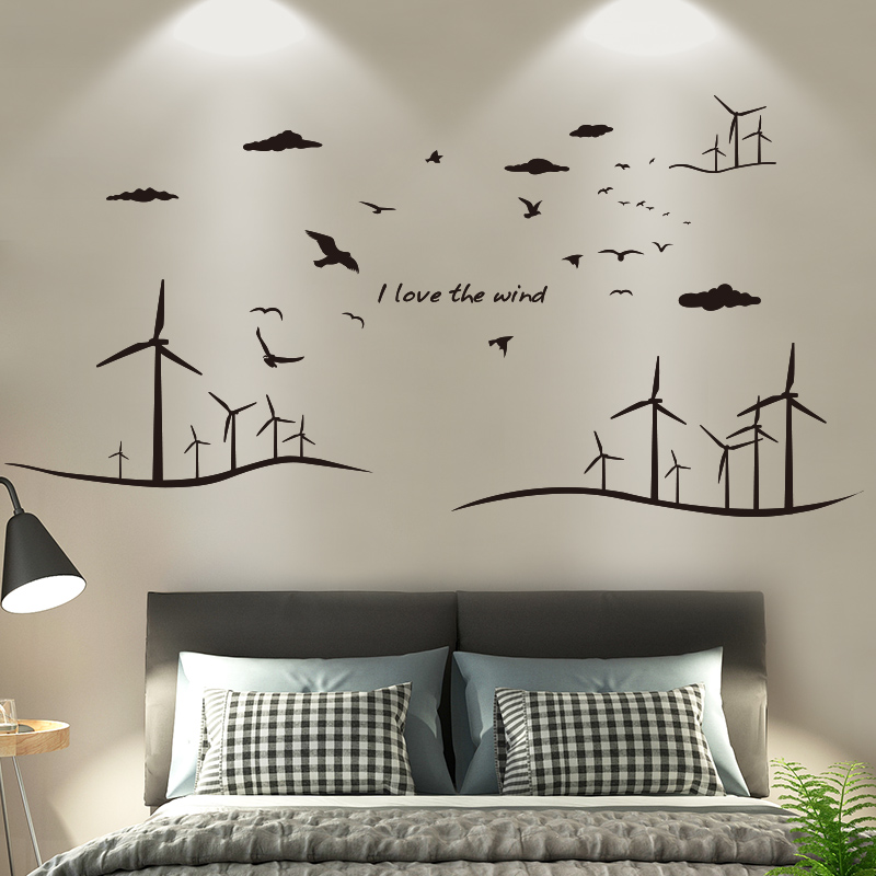 Boy Bedroom Bedside Background Wall Upper Wall Stickers Room Wall Decoration Wall Applid self-adhesive wallpaper