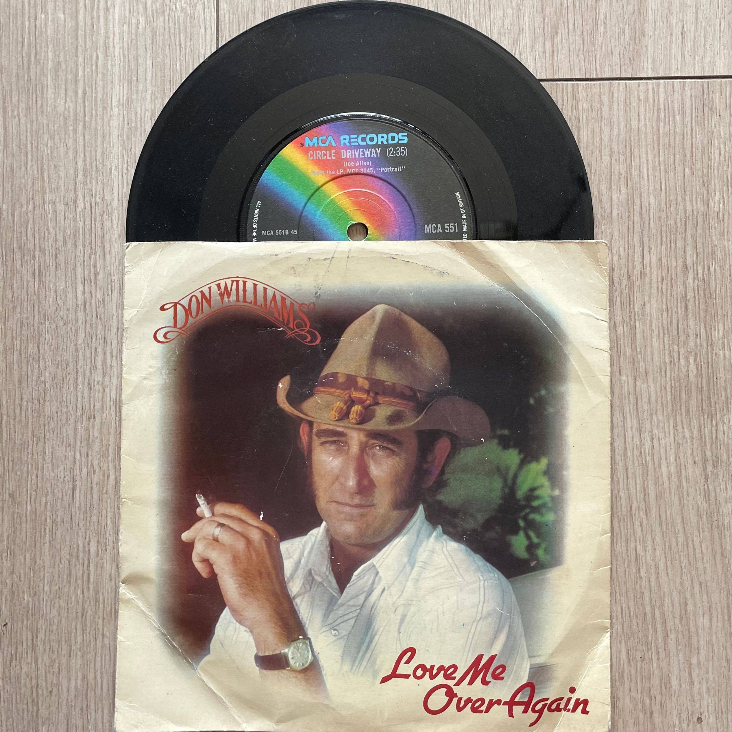 (7 inches) Country Master don williams Love me over again Black Gel Record LP