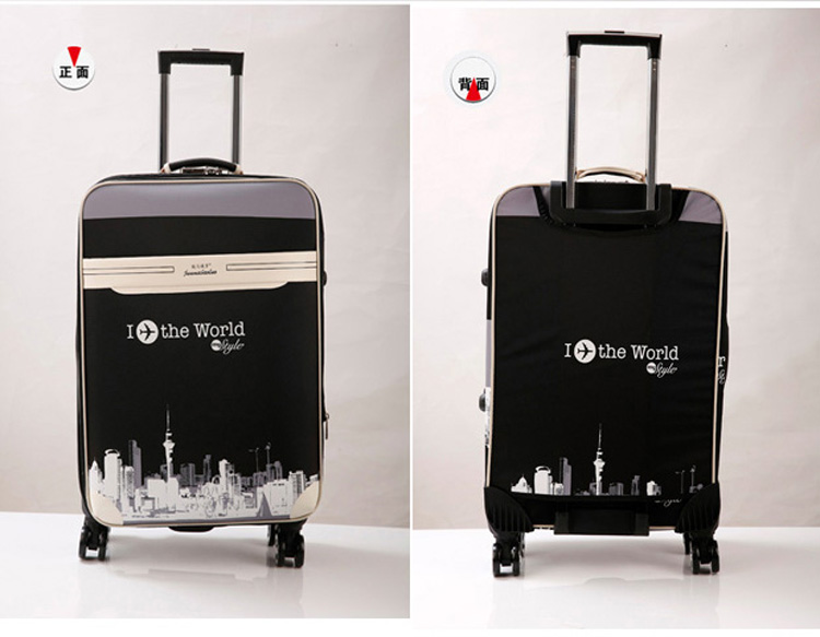 Vali du lịch nam 24 inch hộp hành lý chống vỡ phổ quát bánh xe đẩy trường hợp 26 inch thanh niên công suất lớn khóa hộp vali kéo nhựa