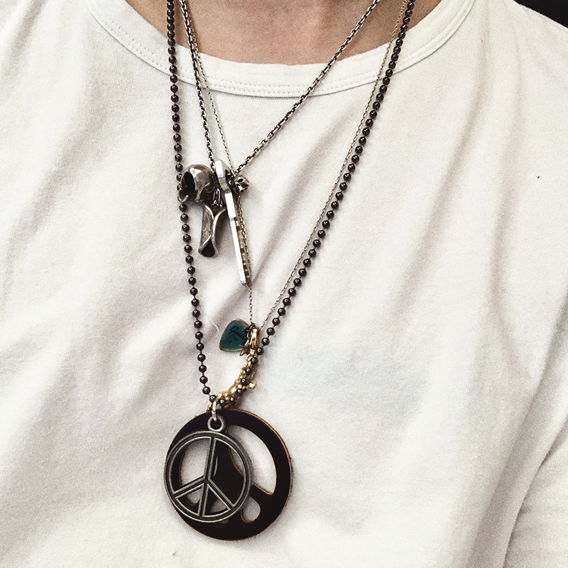 house design Music Peace Pendant Watch the Universe Series Metal Love and Peace Necklace