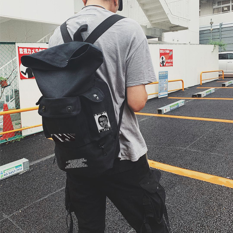 house design tribute to joy division rock nirvana nirvana backpack canvas bag